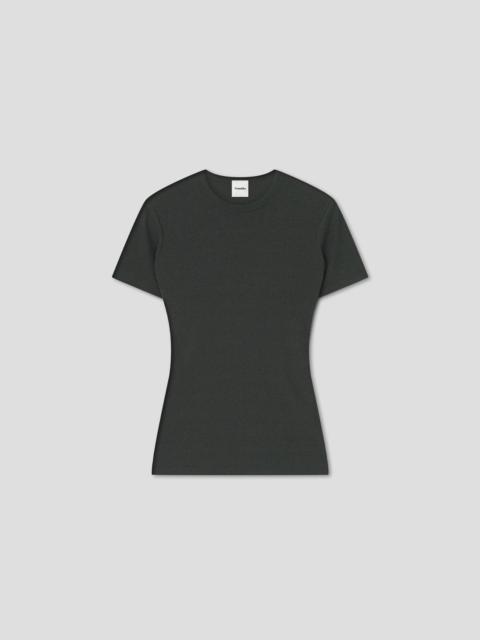 Nanushka Mesh Jersey Crew-Neck Short-Sleeved Top