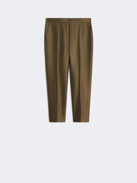 Max Mara ZINCO Shantung trousers - KAKI
