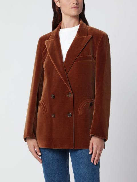 BLAZÉ MILANO Everyday Jealousy blazer in caramel velvet