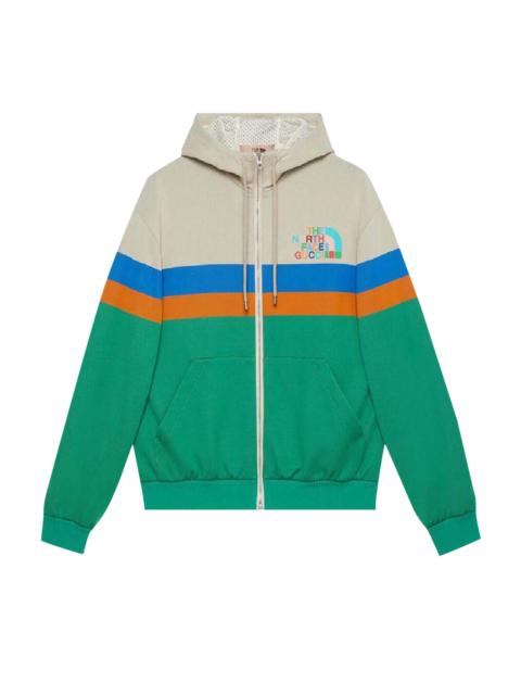 GUCCI Gucci x The North Face Hooded Jacket 'Ivory/Green'