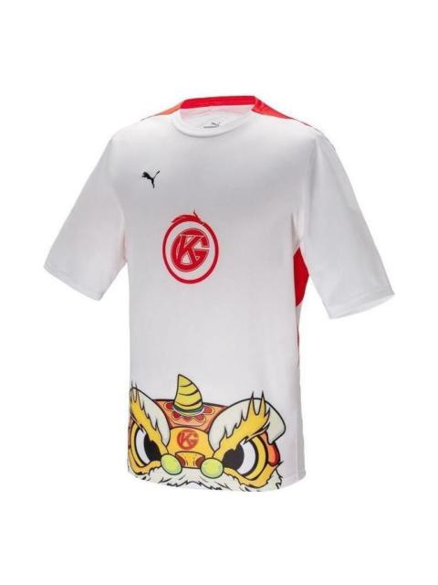 PUMA 2022 KPL T-Shirt 'White Red Yellow' 605761-05