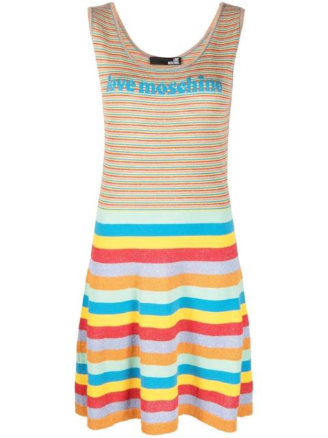 Moschino multi-stripe mini dress
