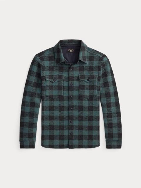 RRL by Ralph Lauren Plaid Wool-Cashmere Workshirt Sweater