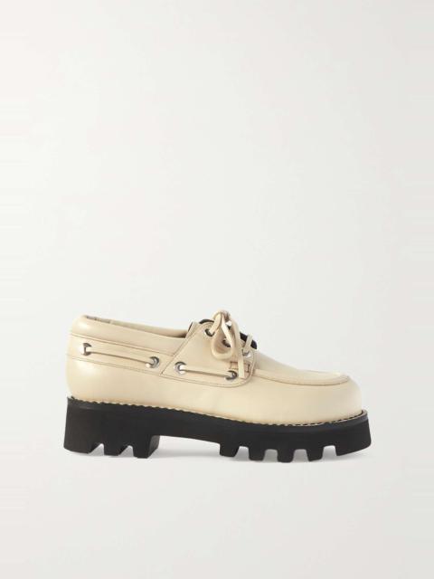 Proenza Schouler Moc leather platform brogues