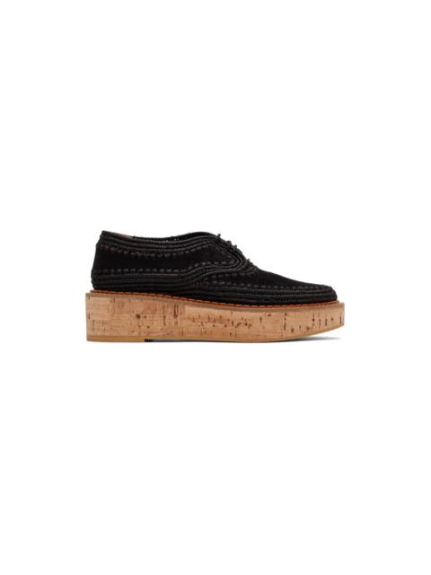 GABRIELA HEARST Black Clergerie Edition Suede Louis Brogues