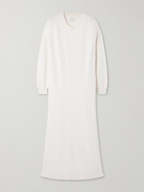 Loulou de Saison Lucy Silk And Linen-blend Maxi Dress