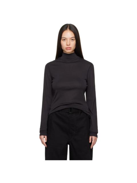 Lemaire Black Rib Turtleneck