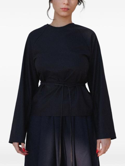 BASERANGE Apron silk maxi dress