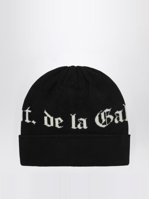 GALLERY DEPT. Black wool beanie with logo intarsia