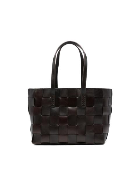 DRAGON DIFFUSION calf leather woven tote bag