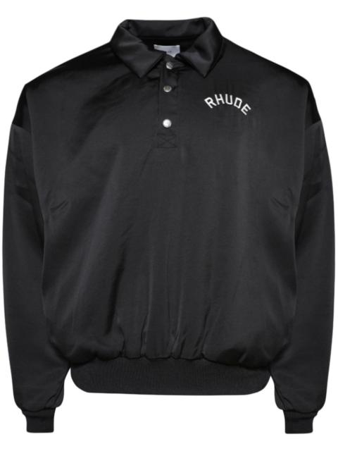 Rhude Vintage satin rugby sweatshirt