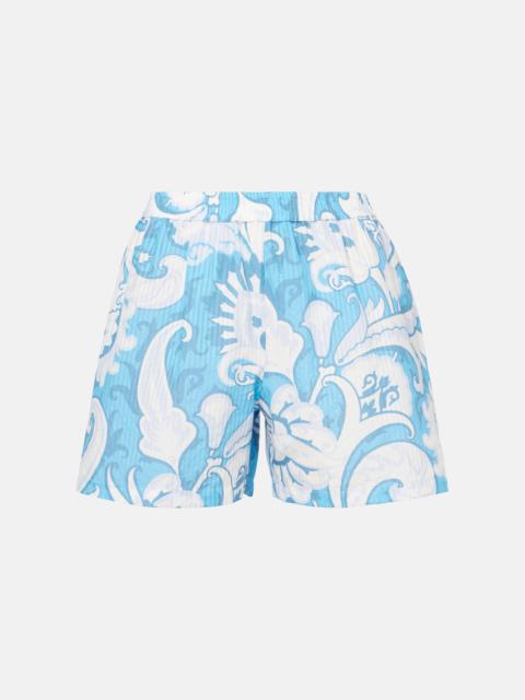 Etro Paisley cotton and silk shorts
