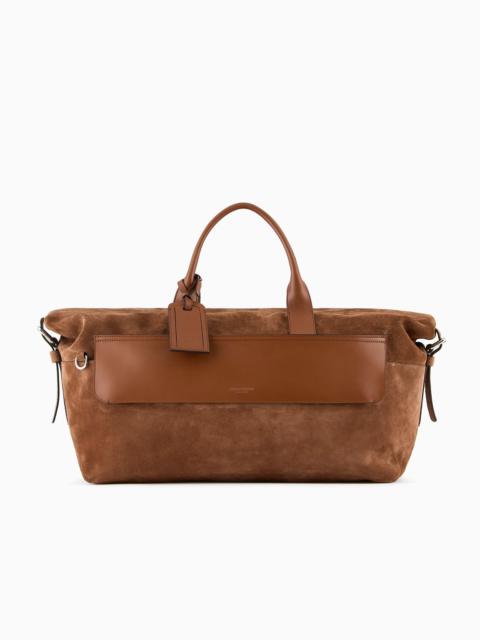 Suede weekend bag