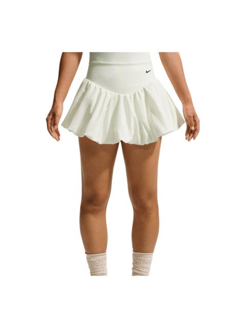 Nike (WMNS) Nike One Dri-FIT 2-in-1 Bubble Skirt Asia Sizing 'Sail Black' IU1418-133