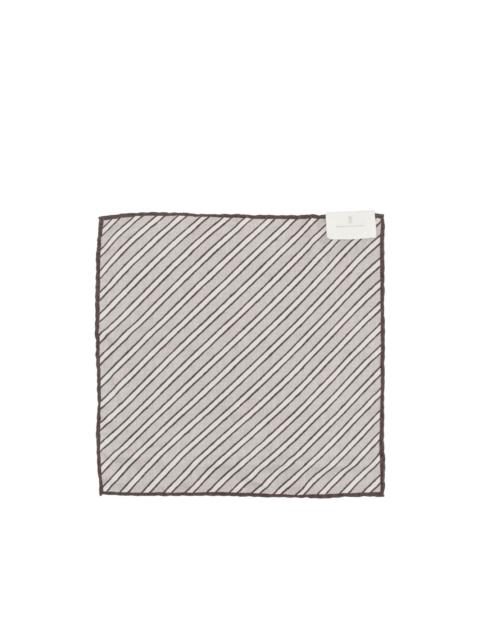 Brunello Cucinelli striped-pattern scarf