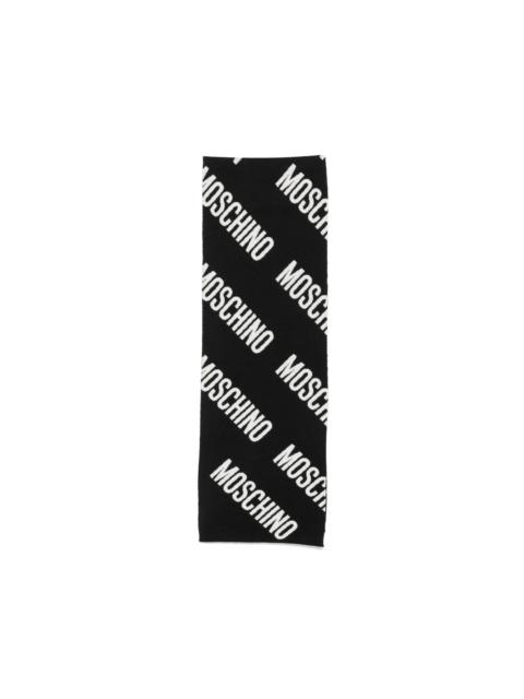 Moschino logo-intarsia scarf