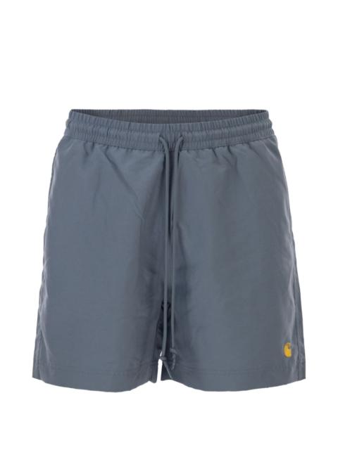 Carhartt Chase embroidered logo swim shorts