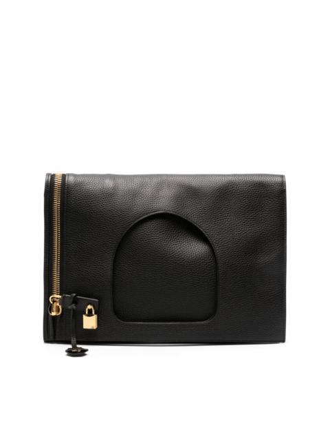 TOM FORD grained-leather tote bag