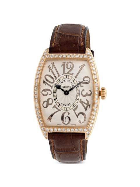 FRANCK MULLER Cintrée Curvex diamond 37mm watch