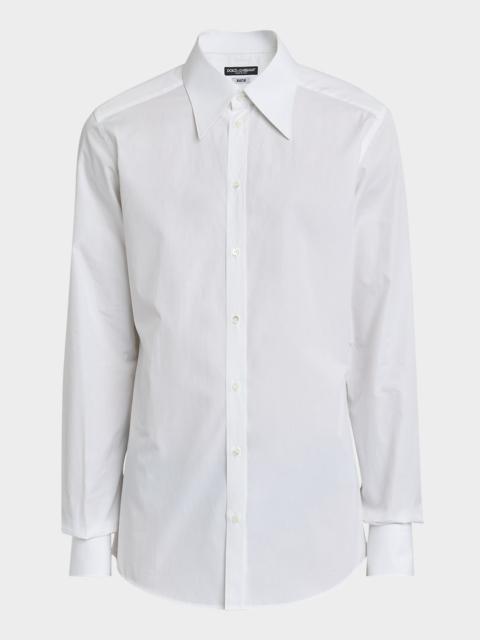 Dolce & Gabbana Men's Cotton Point-Collar Sport Shirt