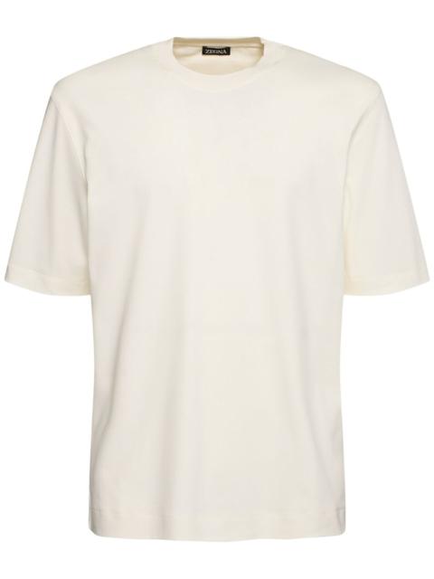 ZEGNA Cotton & silk t-shirt