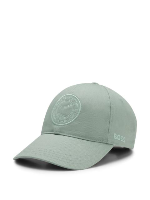 BOSS EMBROIDERED-LOGO CAP IN COTTON TWILL