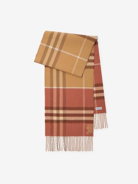Burberry Contrast Check Cashmere Scarf