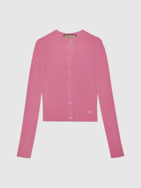 GUCCI Viscose cardigan with crystal G