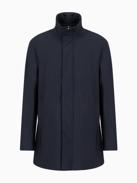 EMPORIO ARMANI Nylon trench coat with removable gilet