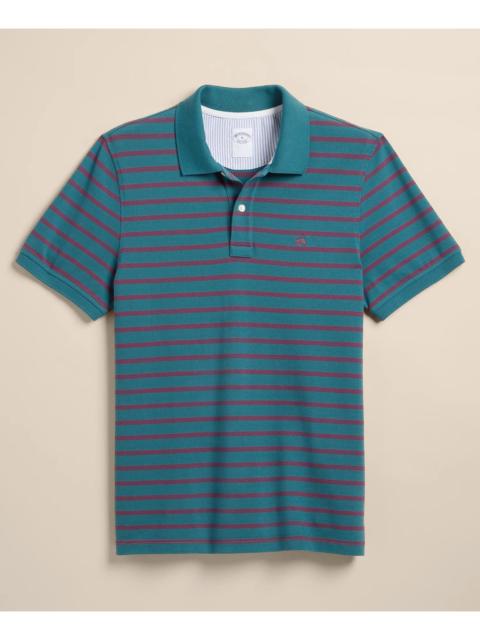 Brooks Brothers Golden Fleece® Stretch Supima® Cotton Short-Sleeve Striped Polo