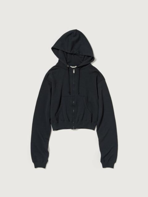 AURALEE HIGH TWIST LIGHT SWEAT ZIP PARKA