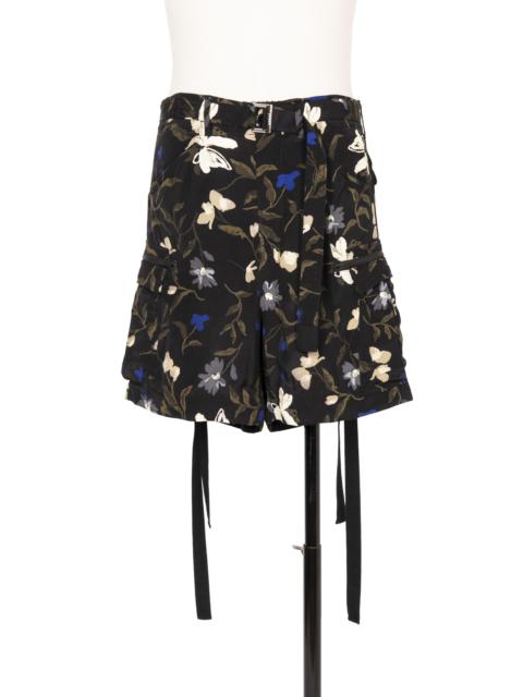 sacai Floral Print Shorts