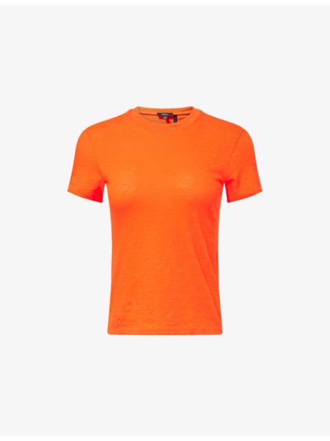 Theory Crew-Neck Short-Sleeve Cotton T-Shirt