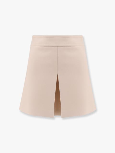 スカート CELINE Trapeze mini wool and silk skirt Beige TRAPEZE MINI SKIRT IN WOOL SILK GABARDINE - | CELINE