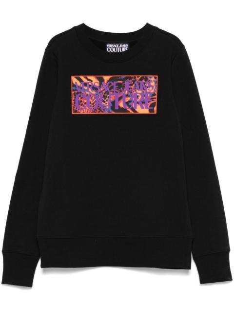 VERSACE JEANS COUTURE logo-patch sweatshirt