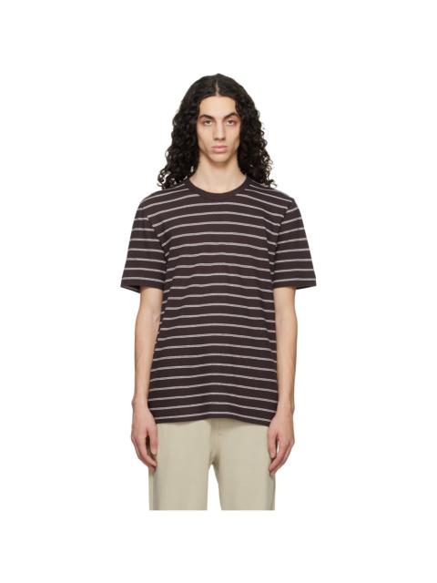 BOSS Brown Cotton-Linen Regular Fit T-shirt
