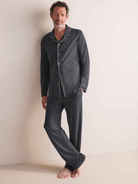 Derek Rose Basel Micro Modal Pajamas Elephant Gray