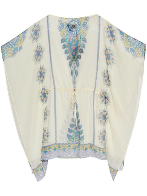 Etro printed silk kaftan