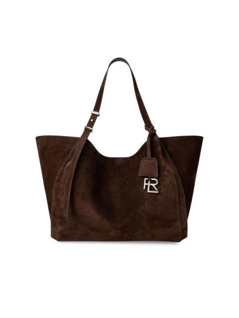 Ralph Lauren Women's Buckle-Detailed Suede Tote Bag - Mocha