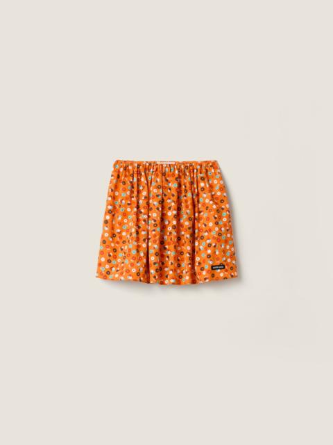 Miu Miu Poplin skirt
