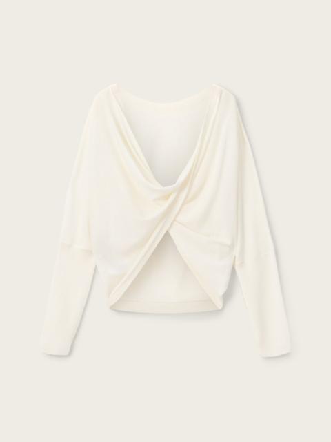 ALLSAINTS JULIEANA WRAP MERINO WOOL SWEATER