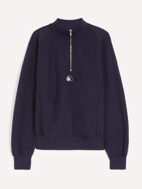 aaron levine Navy Half-Zip Sweatshirt