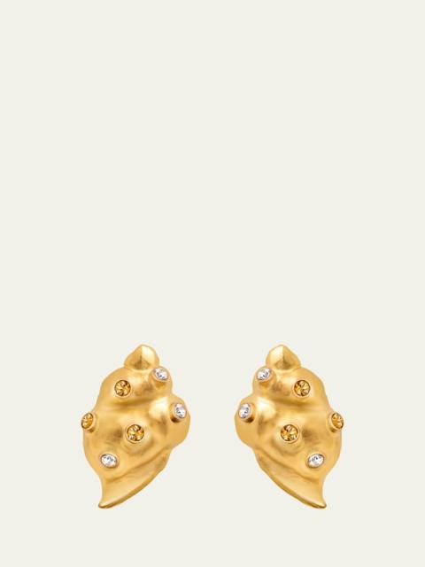 Oscar de la Renta Seashell Stud Earrings