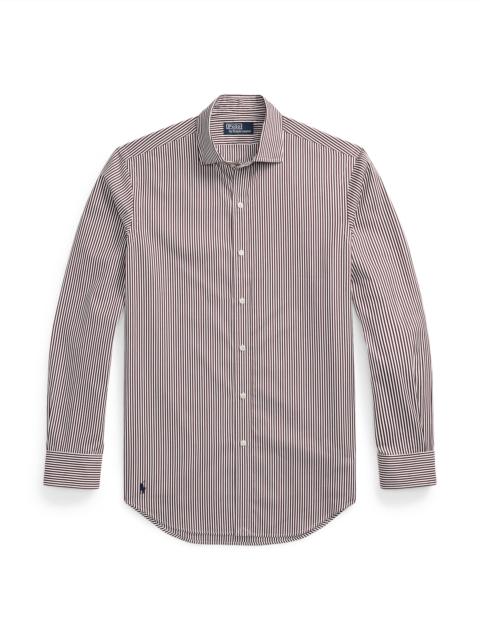 Polo Ralph Lauren Men's Striped Poplin Button-Front Shirt - Classic Wine White