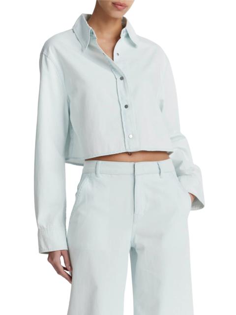 Spring Twill Crop Shirt