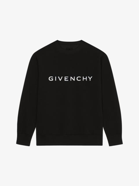 Givenchy GIVENCHY ARCHETYPE SLIM FIT SWEATSHIRT IN FLEECE