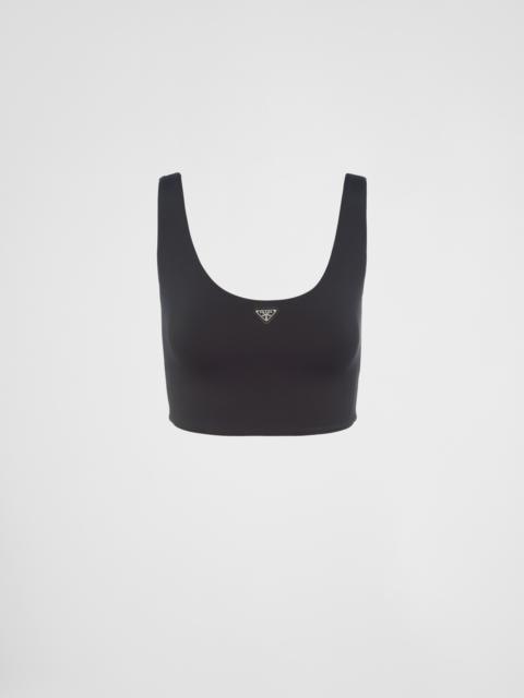 Stretch jersey top