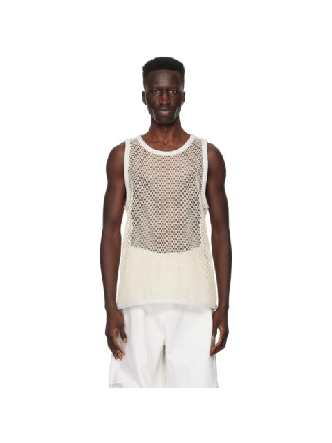 Jil Sander Off-White Scoop Neck Tank Top