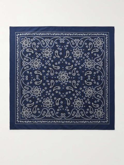 Drake's Paisley-Print Cotton Scarf