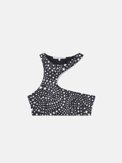 Stella McCartney Star Print Cut-Out Halterneck Bikini Top